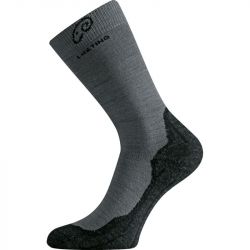Ponožky Lasting Merino šedé WHI-809 | S/34-37